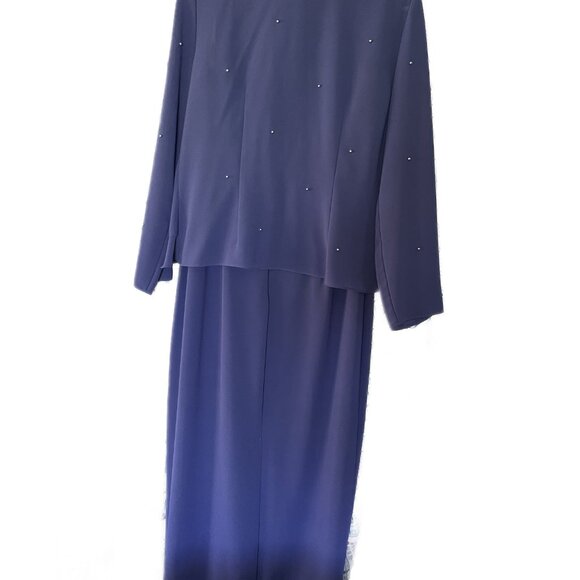 Patra Elegant Formal Dress  Blue  Size 10  Mother of the Bride, Wedding - Picture 3 of 6